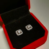 Diamond Stud Earrings in S925 Sterling Silver 1/2 Carat