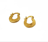 18k Gold Titanium Punjabi Nattiyan Minimalist Hoops Pair