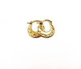 18k Gold Titanium Punjabi Nattiyan Minimalist Hoops Pair