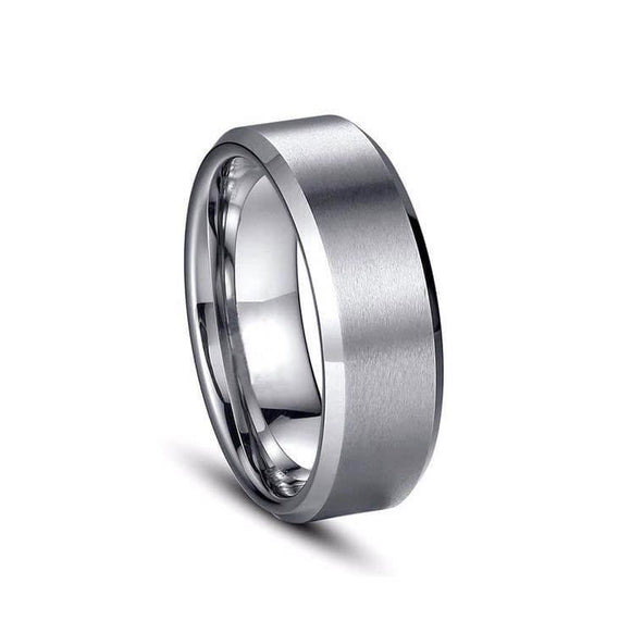 Titanium Silver Ring