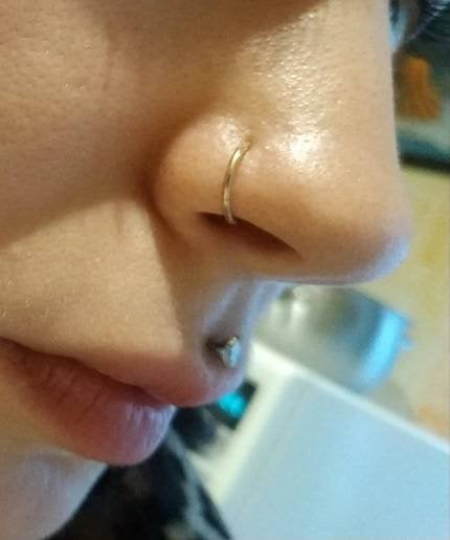 Buy Gold Fill 21g Twisted Septum Bull Ring, Twist Cow Nose Piercing Ring,  Cartilage Earring, Cartilage Hoop, Nose Hoop, Gold Nose Ring Online in  India - Etsy