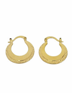 18k Gold Titanium Punjabi Nattiyan Minimalist Hoops Pair