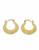 18k Gold Titanium Punjabi Nattiyan Minimalist Hoops Pair