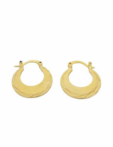 18k Gold Titanium Punjabi Nattiyan Minimalist Hoops Pair