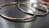 Titanium Large Hoops Pair , 50mm, 60mm, 70mm