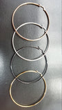 Titanium Large Hoops Pair , 50mm, 60mm, 70mm