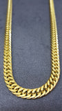 18K Gold Titanium Boxer Cuban Chain