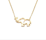 Titanium Elephant Minimalist Chain Necklace