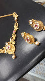 Rajasthani Princess Necklace & Crystal Earring Set