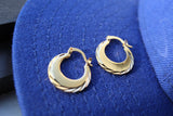 18k Gold Punjabi Nattiyan Minimalist Hoops Pair