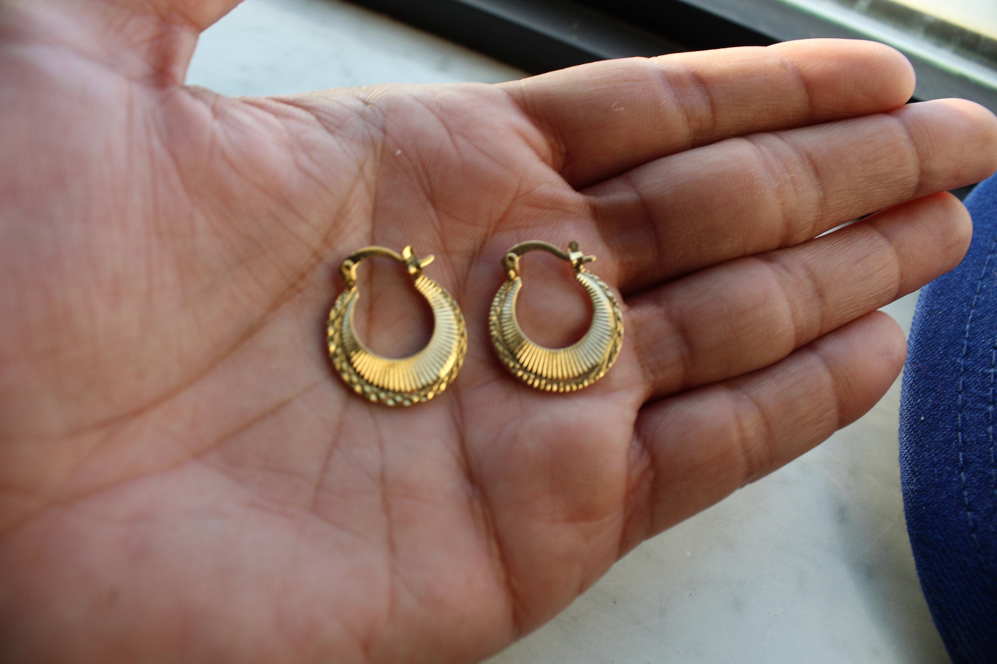 Gold Jadau Earings Bridal Punjabi Indian Wedding Earrings Tikka Muslim  Jewelry | eBay