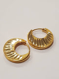 Punjabi Nattiyan Gold Murki Murkiya Earrings Hoops Pair