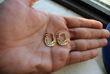 18k Gold Punjabi Nattiyan Minimalist Hoops Pair