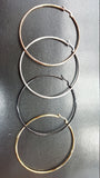 Titanium Large Hoops Pair, Hypoallergenic, Jewellery, 50mm, 60mm, 70mm