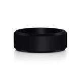 Titanium Black Ring, Hypoallergenic, Black Titanium Ring, Titanium Band