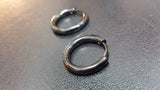 Titanium Silver Hoops Pair, Hypoallergenic, Sleeper, Cartilage, 10mm, 12mm, 15mm