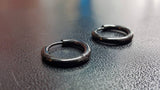 Titanium Silver Hoops Pair, Hypoallergenic, Sleeper, Cartilage, 10mm, 12mm, 15mm