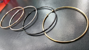 Titanium Large Hoops Pair, Hypoallergenic, Jewellery, 50mm, 60mm, 70mm