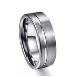 Titanium Silver Ring, Hypoallergenic, Silver Titanium Ring
