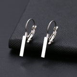 Titanium Gold Hoops Pair, Hypoallergenic, Sleeper, Bar Earrings