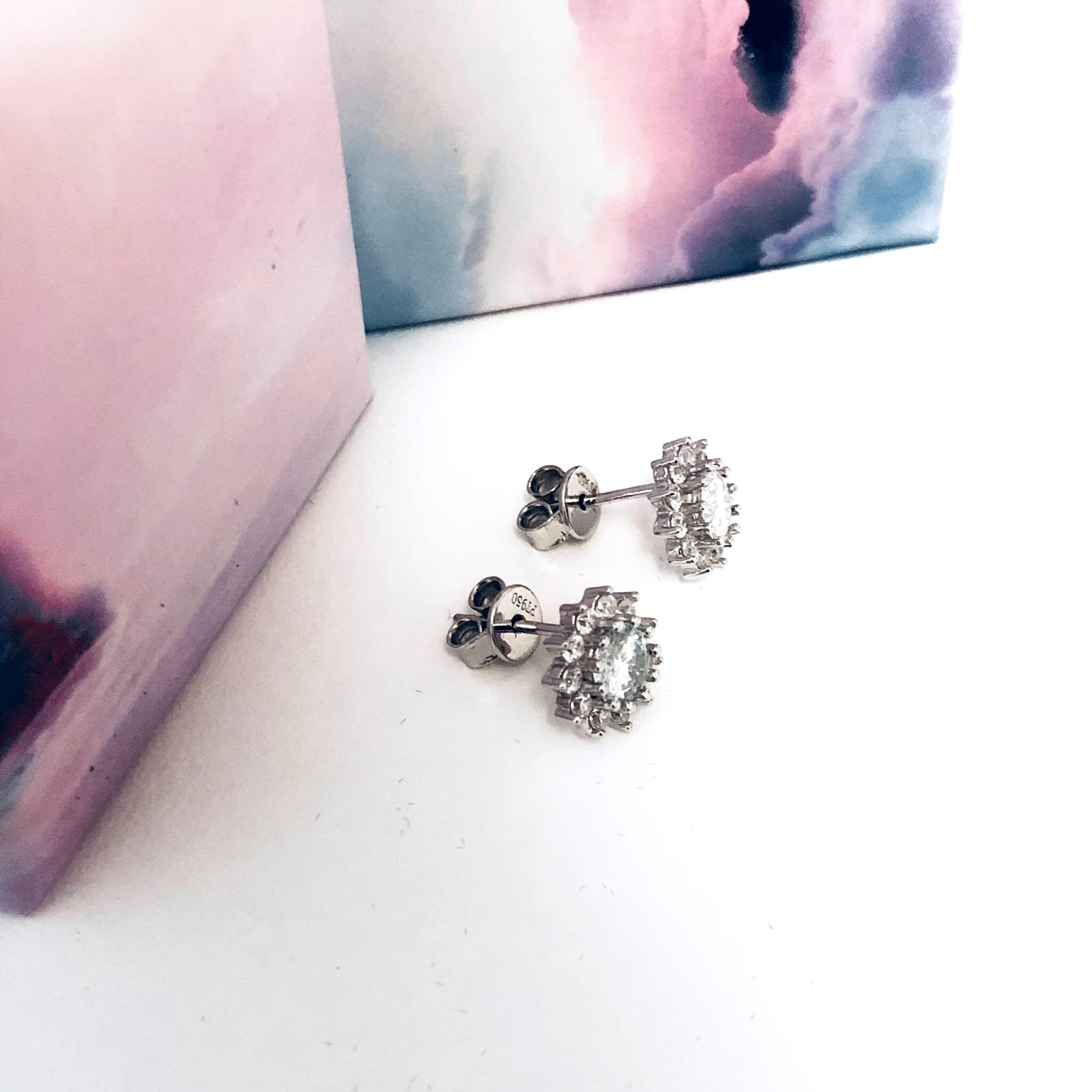 Silver Dia-Mim 1 Carat Stud Earrings - Stud Earrings | Mimco