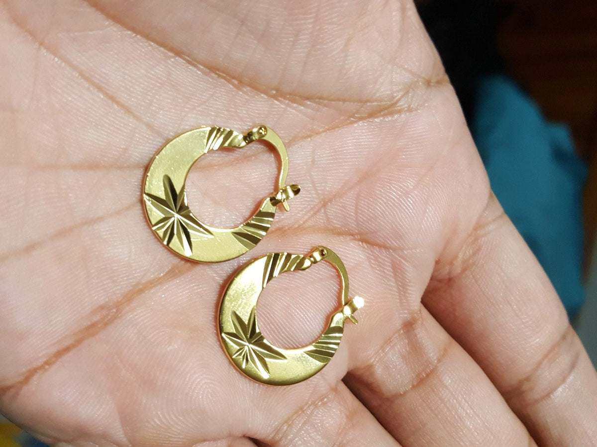 Karan aujla gold earrings Clearance
