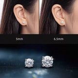 Diamond Stud Earrings 1ct Diamond Earrings, Diamonds set in 925 Silver