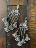 Indian Earrings, Long Hanging Jhumka Earrings, Indian Jewelry