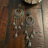 Indian Earrings, Long Hanging Jhumka Earrings, Indian Jewelry