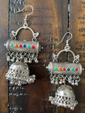 Indian Earrings, Long Hanging Jhumka Earrings, Indian Jewelry