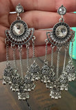 Indian Earrings, Long Hanging Jhumka Earrings, Indian Jewelry