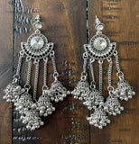 Indian Earrings, Long Hanging Jhumka Earrings, Indian Jewelry