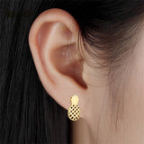 Titanium Gold Earrings, Gold Studs, Earrings, Gold Push Back Earrings