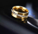 Titanium Gold Ring, Hypoallergenic, Gold Titanium Ring, Titanium Band