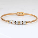 24k Gold Titanium Magnetic Bracelet Bangle, Gold Bangles